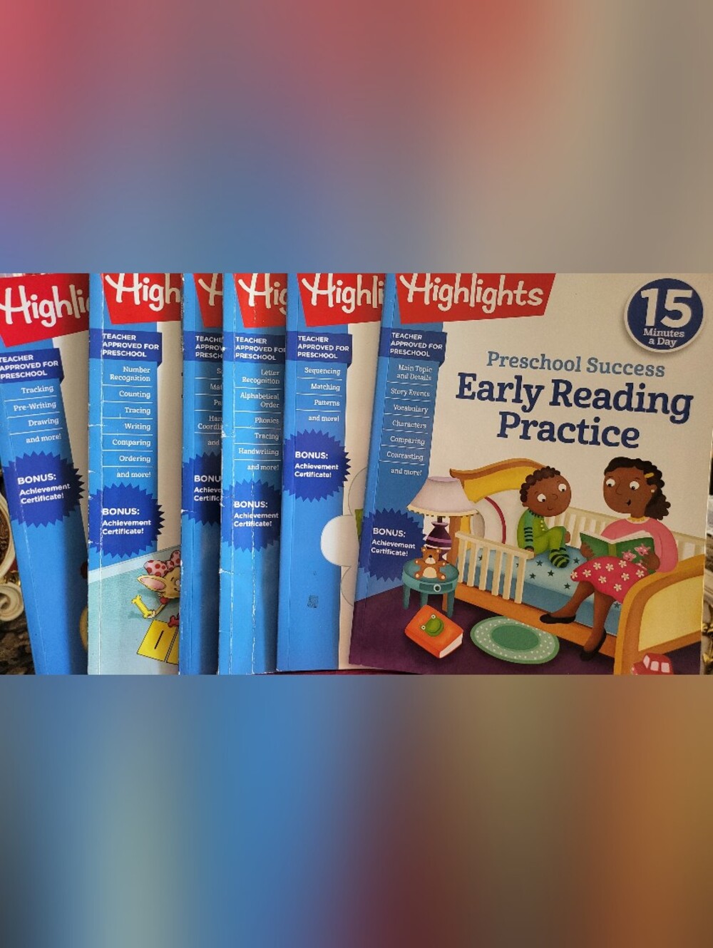 Highlights Preschool Success 15 Minutes a Day 6 Book Set Unused